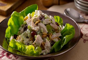 salad turkey smoked grapes recipe