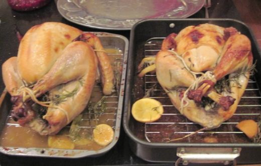 Unbrined and Brined Turkeys