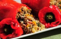 STUFFED RED BELL PEPPERS by The Bikini Chef®