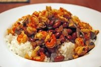 Shrimp with Red Beans and Quinoa