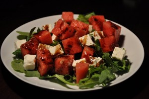 Arugula Greens with Papaya