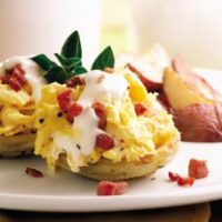 Artichoke Scrambled Eggs Benedict