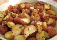 Roasted Potatoes with Herb Oil