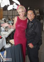 Backstage at Emmys with Albert Evangelista, my photographer