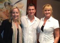 Chef Daniel Roberts with Bikini Lifestyles hosts The Bikini Chef® and Denice Fladeboe