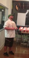 Duff Goldman teaching class at CakeMix