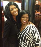 NICOLE OF PURSE BABY WITH BRANDY AT LA HAIR PREMIERE