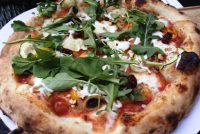 Vella Pizza with Arugula and Hand-Pulled Mozzarella