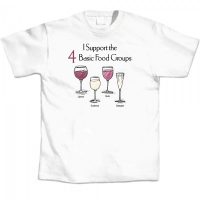 I support the 4 basic food groups T-Shirt (Large)