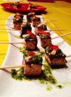 Chef Eric's Grilled Marinated Tofu with Ginger