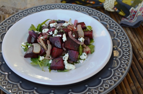 Maple Roasted Beets with Goat Cheese