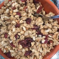 Granola with oats and berries