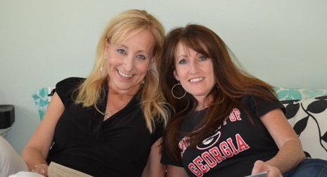 Susan Irby with lifelong friend, Barbara, a breast cancer survivor