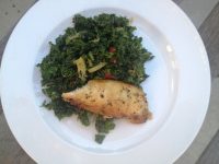 Chopped Kale Salad with Lemon Pepper Chicken