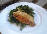 Kale Salad with Grilled Lemon Pepper Chicken