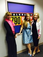 Olga Valentina at KABC Studios with The Bikini Chef® and Denice Fladeboe