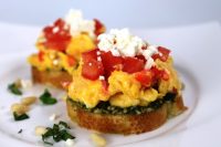 Breakfast Egg Bruschetta