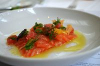 Chef Pascal Lorange Salmon Crudo