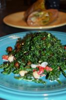 Govind Armstrong's Kale Salad and Catfish Wrap