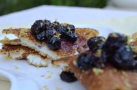 Blueberry Quinoa Crepes with Lemon Ricotta filling