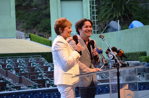 Gustavo Dudamel at the Hollywood Bowl preview