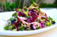 Kale Salad with Wild Blueberry Vinaigrette