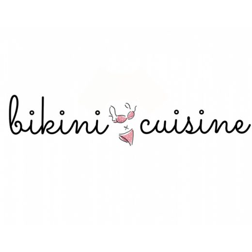 Bikini Cuisine logo - white small
