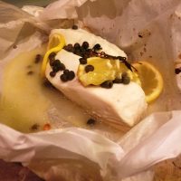 Parchment Poached Halibut