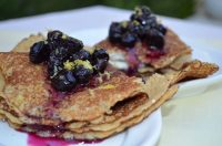 Blueberry Quinoa Crepes with Lemon Ricotta