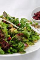 Herb Salad with Pomegranate and Walnut