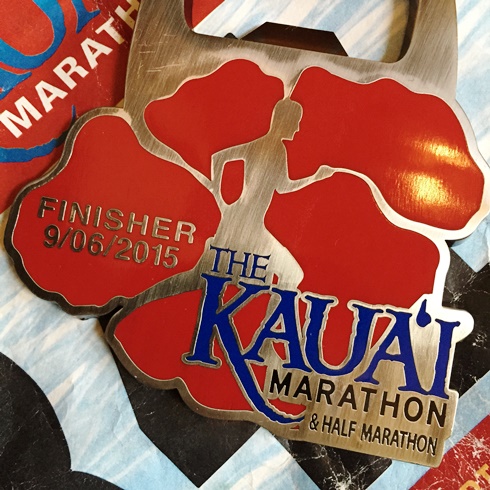 Susan's Kauai Marathon medal