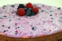 Wild Berry Cheesecake with Ginger Snap Crust