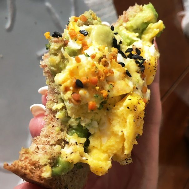 Egg, Avocado and Bee Pollen