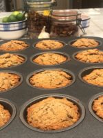 Gluten Free Pumpkin Seed Banana Muffins