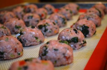 Baked Turkey Spinach Meatballs