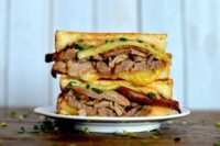 Slow Roasted Duck panini with cheese
