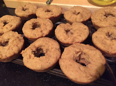 Perfectly Baked Maple donuts not frosted