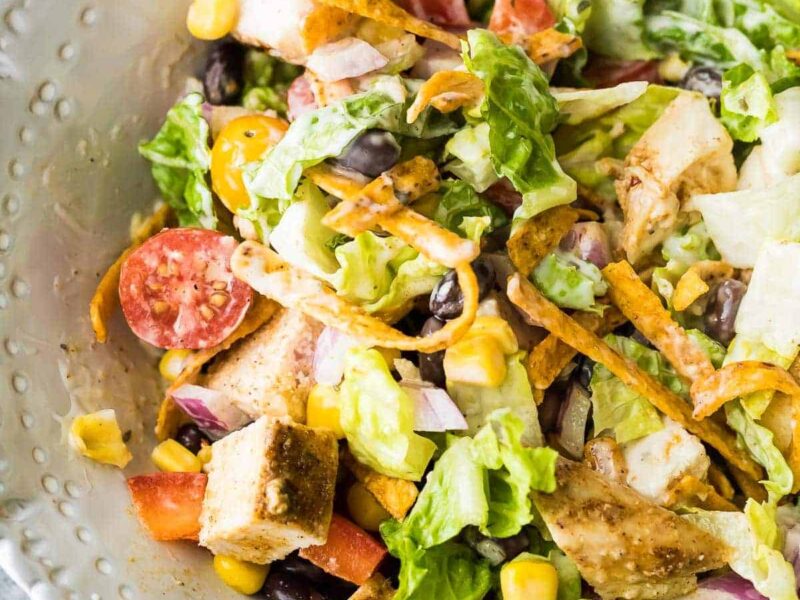 Slow Cooker Shredded Chicken Salad