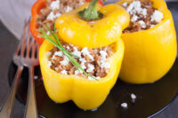 Turkey Quinoa Stuffed Peppers
