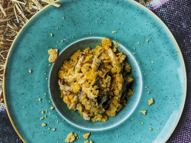 Butternut Squash Mac and Cheese with Shitake Mushrooms