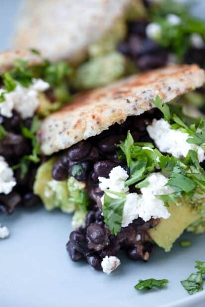 Black Bean Dip with Cilantro Pesto