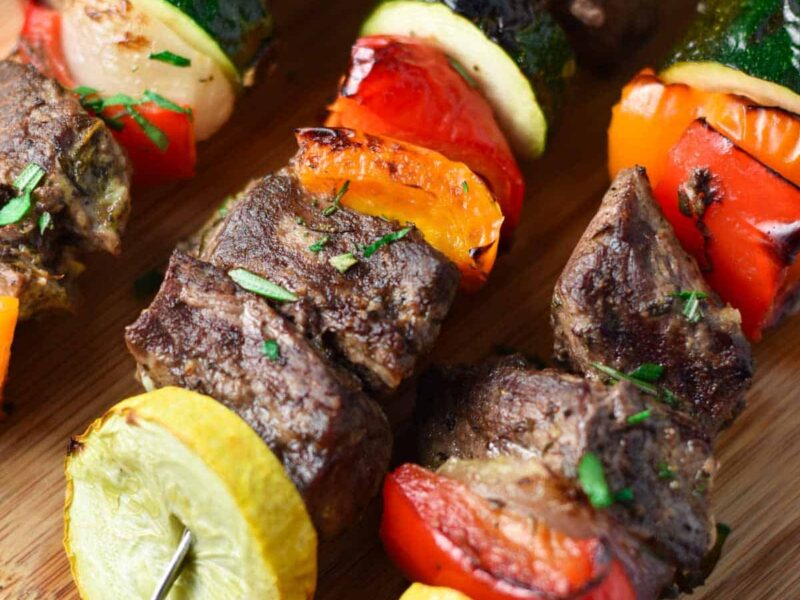 Spicy Chile Pepper Steak Kabobs