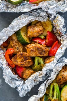 Campfire Spicy Tempeh with vegetables