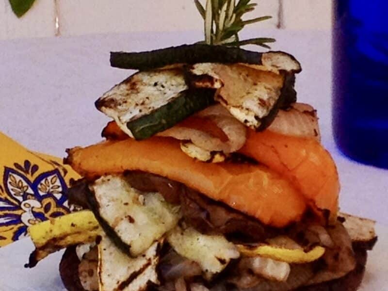 roasted vegetable stack