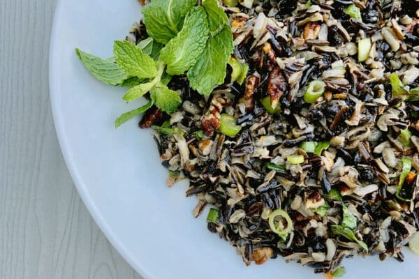 Wild Rice Salad with herbs