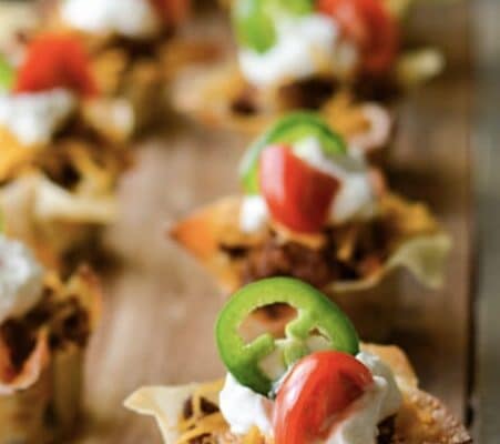 Wonton Taco Cups