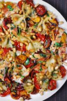 Bowtie pasta with chicken