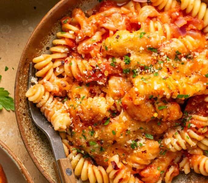 Fusilli Pasta with Chili Peppers