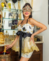 New Years Eve Couture Aprons presented by The Bikini Chef