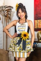 Bee Blessed Couture Apron presented by The Bikini Chef